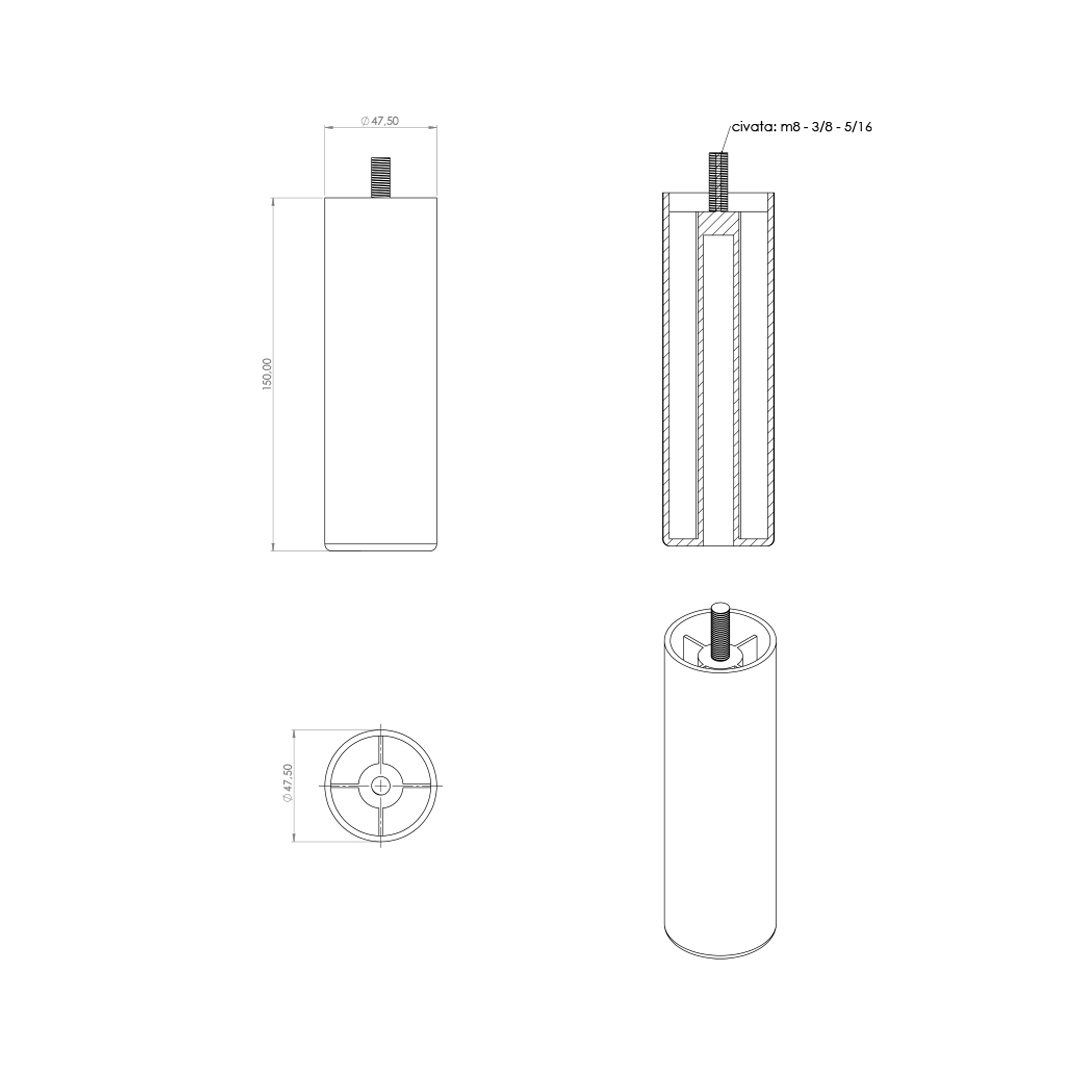 Gizli Ayak 15cm