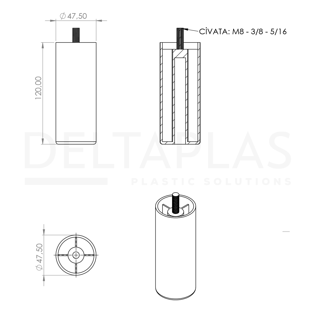 Gizli Ayak 12 cm